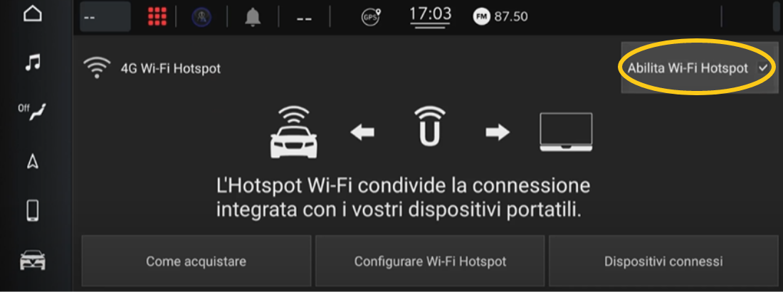 Alfa Romeo Enable Wi-Fi